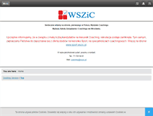 Tablet Screenshot of coaching.wszic.pl